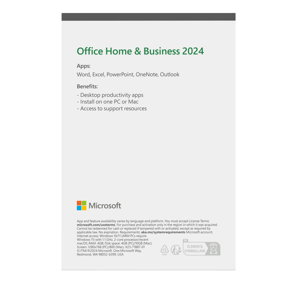 Microsoft Office Home & Business 2024 License