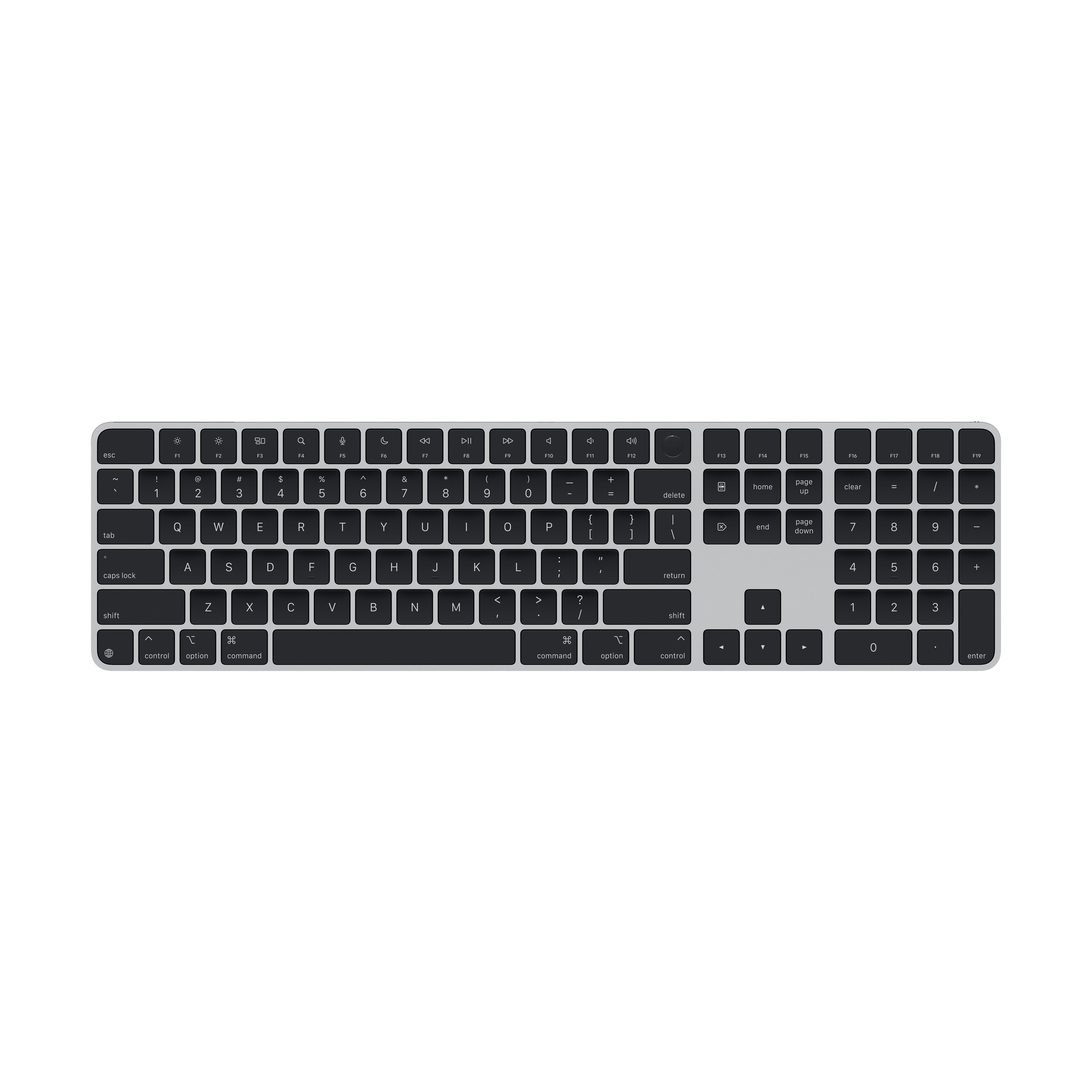Magic Keyboard with Touch ID & Numeric Keypad Silicon (Black)