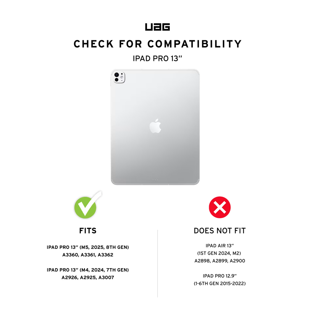 UAG Metropolis SE iPad Pro 13-inch (M4, 7th gen) Folio Case Bordeaux