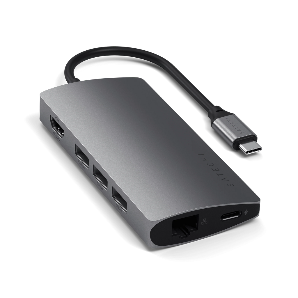 Satechi Type-C Multi-Port Adapter 4K with Ethernet - Space Gray