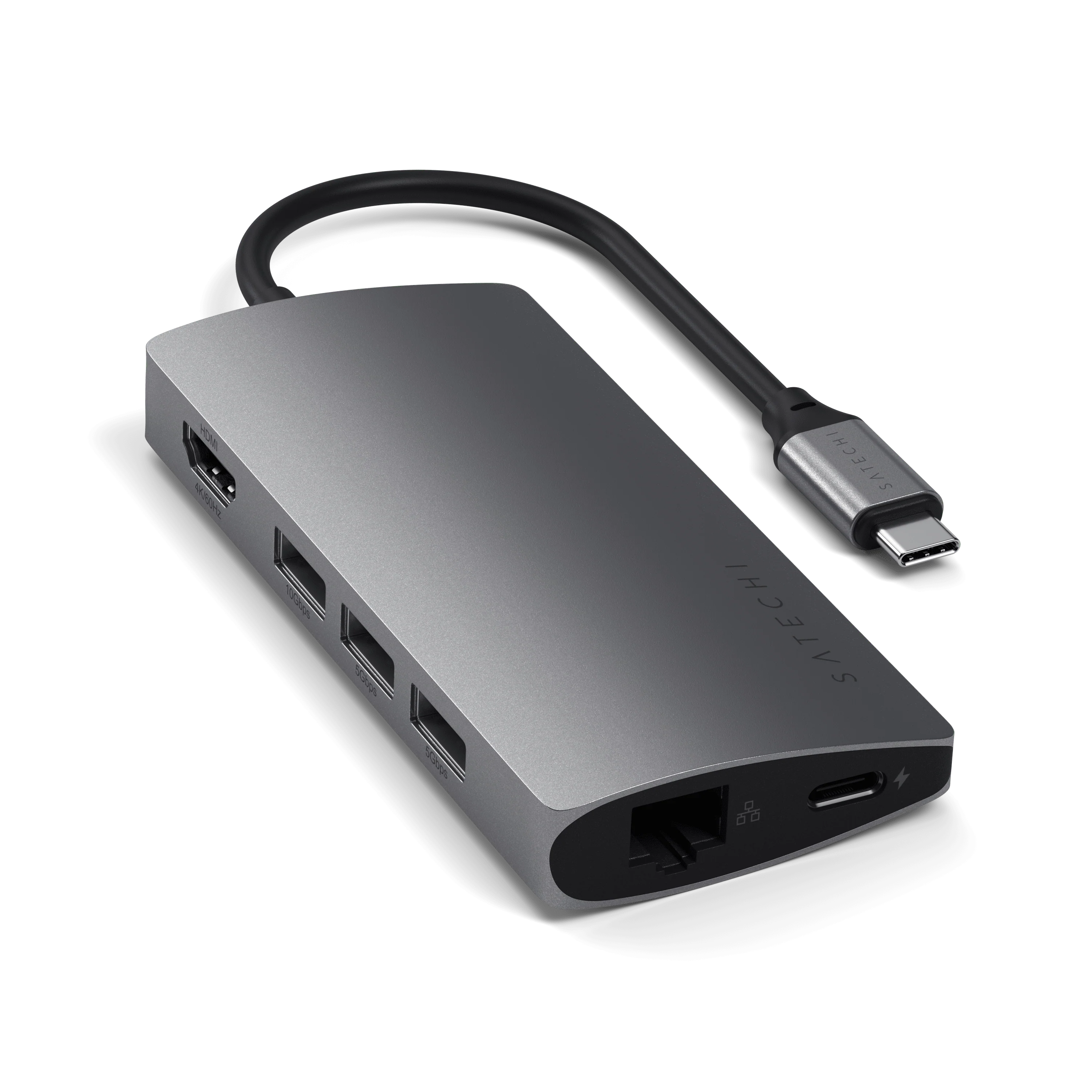 Satechi Type-C Multi-Port Adapter 4K with Ethernet - Space Gray